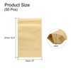 Unique Bargains Sealable Resealable Packaging Zipper Bags Foil Food Storage Pouches 100 Pcs - 2 of 4