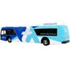 Proterra ZX5 Battery-Electric Bus #140 Express Santa Clara Valley (CA) White & Blue 1/87 (HO) Diecast Model by Iconic Replicas - 3 of 3