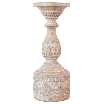 Slickblue Vintage Decorative Stand Beige Candle Holders in Small & Large Size