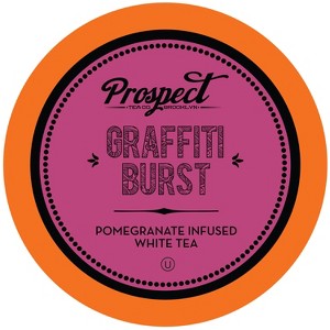 Prospect Tea Pomegranate White Tea Pods Keurig 2.0, Graffiti Burst, 40 count - 1 of 4