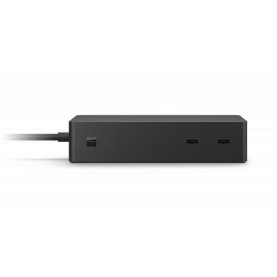 Microsoft Surface Dock 2 Black - 199W power supply - Supports dual 4K at 60Hz - 2 x front-facing USB-C - 2 x rear-facing USB-C (Gen 2)