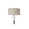 Cut Off Base Floor Lamp Black/Brown Metal/Wood - Threshold™ - 3 of 4