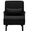 VYNXARIA 26inch Folding Arm Chair Lounge 4-in-1 Convertible Sofa Bed,Black - 3 of 4