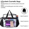 Clear Crossbody Bag Stadium Approved Clear Transparent Shoulder Bag See Through Zip Pouch Tote Bag Handbag with 11LBS Load - 4 of 4