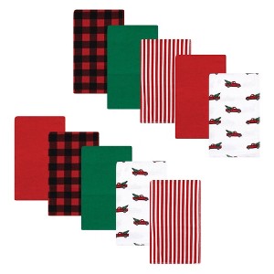 Luvable Friends Hudson Baby Flannel Burp Cloths 10pk - 1 of 2