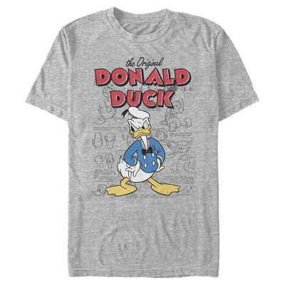 Men's Mickey & Friends Donald Duck Original Art T-shirt - Athletic ...