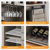70'' Tall Coffee Bar Cabinet with Sliding Doors, Farmhouse Kitchen Hutch with Bottle Rack & Open Shelves, Buffet Cabinet for Dining Room, Kitchen - 2 of 4