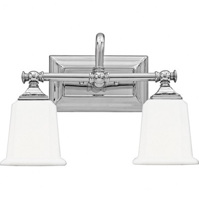 Quoizel Lighting Nicholas 2 - Light Vanity in  Polished Chrome