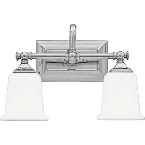 Quoizel Lighting Nicholas 2 - Light Vanity in  Polished Chrome - 1 of 2