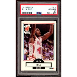 Glen Rice Rookie Card 1990-91 Fleer #101 PSA 10 - 1 of 2