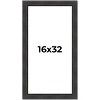 PosterPalooza | Panoramic Traditional Black Picture Frame - UV Acrylic, Foam Board Backing, Hanging Hardware - 2 of 4