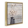 Stupell Industries Grey Home Sweet Cotton Flowers Floating Frame Canvas Art - 2 of 4
