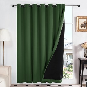 Deconovo 100-Inch Wide Blackout Curtain Panel with Grommets – Sustainable, Machine-Washable, Total Light Blocking - 1 of 4