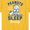 Boys' - Peanuts - Peanuts Sleep Society Short Sleeve Graphic T-Shirt - 2 of 4