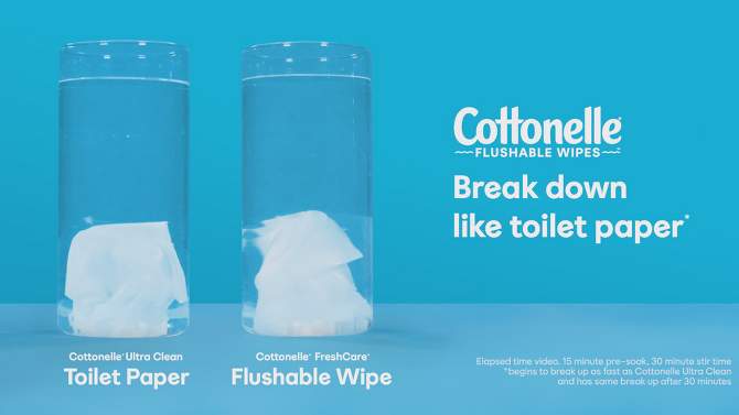 Cottonelle Flushable Wet Wipes, 2 of 15, play video