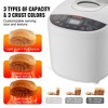 VEVOR Bread Maker, 19-in-1 Automatic 2LB Machine with Nonstick Ceramic Pan, Gluten-Free & Whole Wheat Settings, 3 Loaf Sizes & Crust Colors, White - 3 of 4