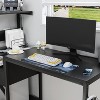 VYNXARIA Black Computer Desk with Storage Shelves - Modern Study Writing Table & PC Workstation for Home Office - 2 of 4