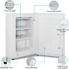 ZAFRO Mini Freezer, 2.3 Cu.ft Small Upright Freezer with Handle, Removable Shelves, Adjustable Thermostat, Low Noise for Bedroom - 3 of 4