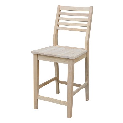 International Concepts Aspen Counter Height Slat Stool - 24" Seat Height