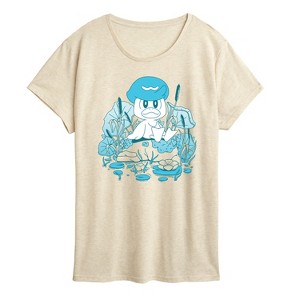 Women's - Pokémon - Quaxly Pond Scene Short Sleeve Graphic T-Shirt - 1 of 4
