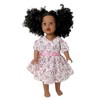 Doll Clothes Superstore Sweet Pink Flower Dress Fits 18 Inch Girl Dolls Like Our Generation American Girl My Life Dolls - 2 of 4