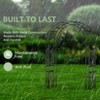 85 Inch Tall Heavy Duty Metal Outdoor Garden Arbor Trellis Rust-proof Climbing Plants Frame Stand for Wedding Ceremony Decor - 4 of 4