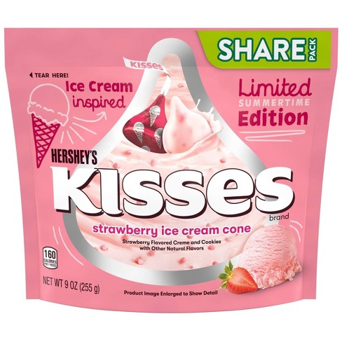 Hershey's Strawberry Ice Cream Cone Kisses - 9oz - image 1 of 4