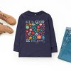 The Juniper Shop See The Good Be The Good Floral Youth Long Sleeve Tee - XL - Navy - 3 of 4