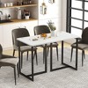 Tangkula 47" Modern Computer Desk w/ Metal Frame & 2 Cable Management Holes Home Office - 2 of 4