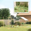 Metal Chicken Run w/ Waterproof & Anti-UV Cover, Feeding Door, Hanging Feeder, for 18-24 Chickens - 3 of 4