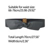 INSPIRE CHIC Women's Wide Elastic Bow Knot Snap Button Waist Belts - 3 of 4