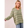 I am a Fashion Junky BiBi Striped Long Sleeve Sweater - 2 of 4