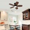32 Inch Solid Wood Ceiling Fan With Remote And Dimmable LED Light, Modern Farmhouse Ceiling Fan With Reversible DC Motor For Bedroom, Living Room - 3 of 4