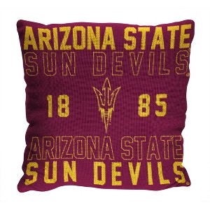 NCAA Arizona State Sun Devils Stacked Woven Pillow - 1 of 3