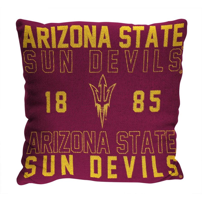 NCAA Arizona State Sun Devils Stacked Woven Pillow, 1 of 4