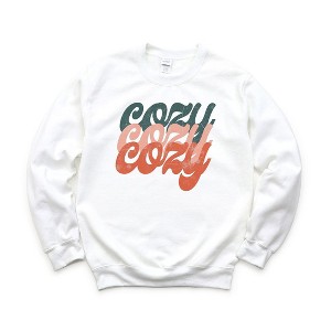 Simply Sage Market Women's Graphic Sweatshirt Retro Cozy Stacked Colorful - 1 of 2