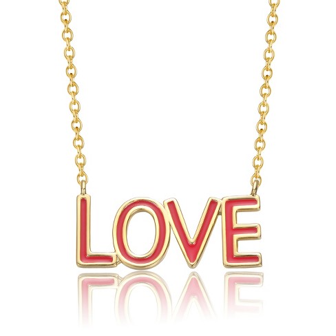 Guili Cherished Love Kids 14K Gold Plated Necklace - Heartfelt Design with a Touch of Elegance, Perfect for Young Ones - image 1 of 3