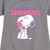 Girls' - Peanuts - Just Add Sprinkles Graphic Short Sleeve Fleece Dress - 2 of 4