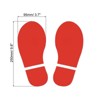 Unique Bargains Home Classroom Floor Stairs Decal PVC Footprint Sticker 4 Pairs - 2 of 4