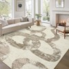 Modern Abstract Stripe Area Rugs for Living Room Ultra Soft Thin Low Pile Washable Carpet Indoor Non Slip Carpet Office Home Decor - 4 of 4