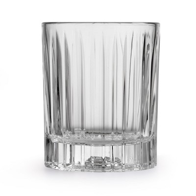 Libbey Flashback 12 oz Ridged Double Old Fashioned Glasses Set