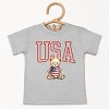 The Juniper Shop USA Bear Toddler Short Sleeve Tee - 5T - Heather Grey - 2 of 4