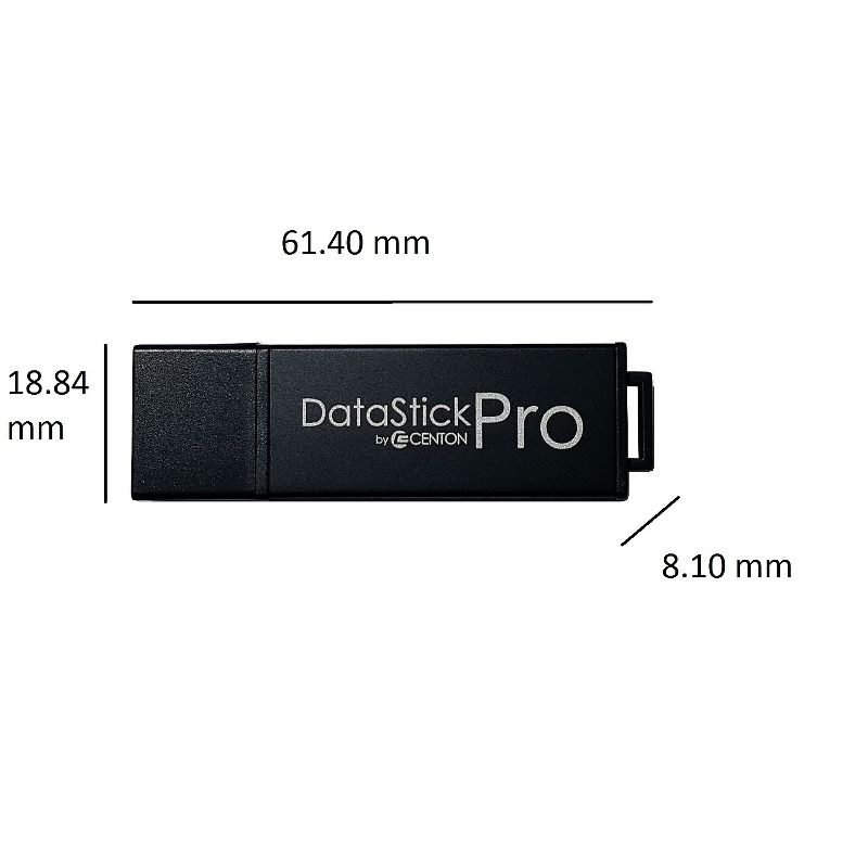 Centon MP Valuepack USB 2.0 Pro Flash Drive Gray 4GB Capacity 100/Pack (S1-U2P1-4G100PK), 4 of 6