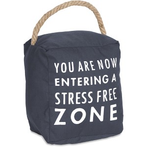 Pavilion Gift Company - Stress Free - 5" x 6" Door Stopper - Door Stops - 1 of 4