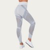 Anna-Kaci Active Women's Seamless High Waist Patterned Leggings with Ribbed Details and Contouring Panels - 4 of 4
