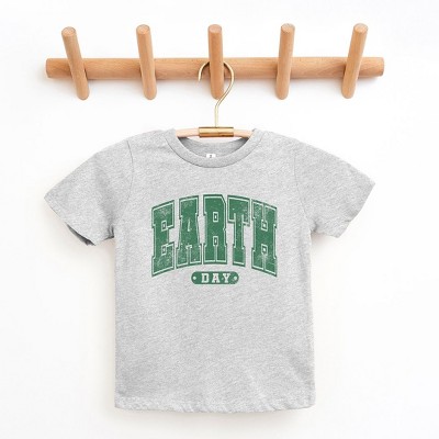 The Juniper Shop Earth Day Varsity Toddler Short Sleeve Tee