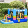 NAYSAYE Above Ground Pool Inflatable Bounce Pool Fun Play Design for Kids Outdoor Backyard Use, Multicolor, 67.00"*61.00"*29.10" - 2 of 4