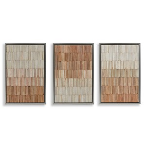 Stupell Industries Tiled Terracotta Walls 3pc Floating Frame Art Set - 1 of 4