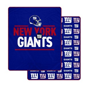 NFL New York Giants Campaign Double Sided Ultra Cozy Blanket : Target