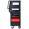 Maggift 4-Layer RollingTool Boxes with with Lockable Storage, Drawer, Storage Box for Office, Red, 20.5"*16.9"*46.5" - 3 of 4